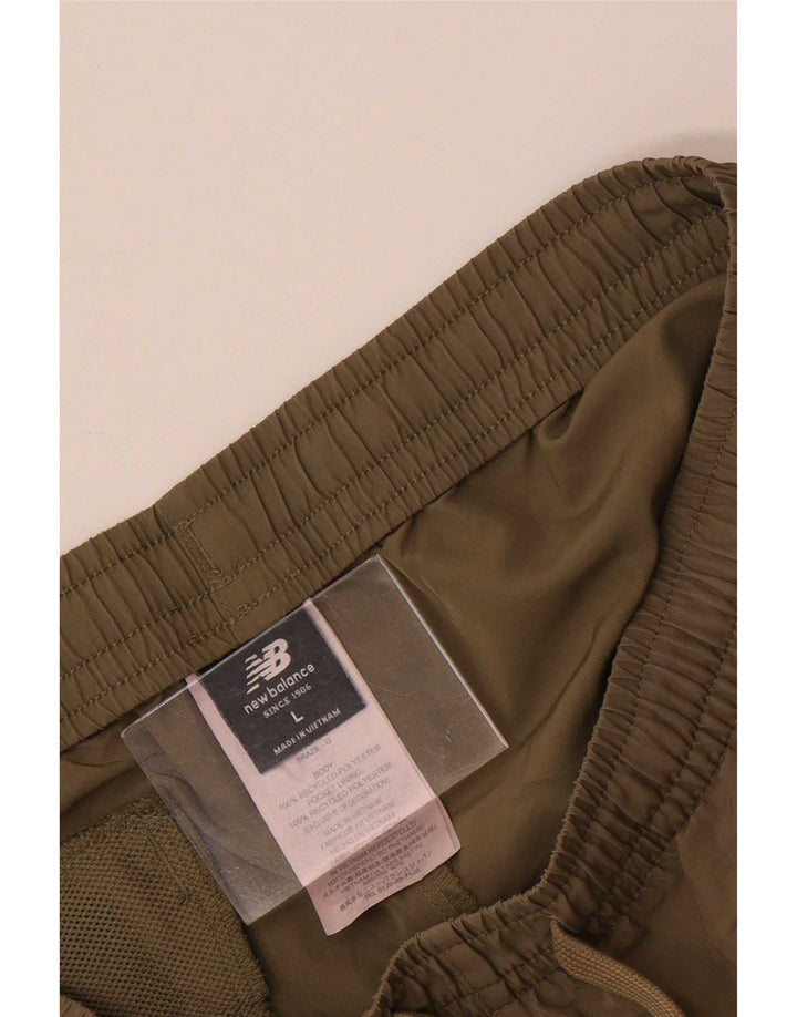 New Balance Mens Swimming Shorts Large  Khaki Polyester
