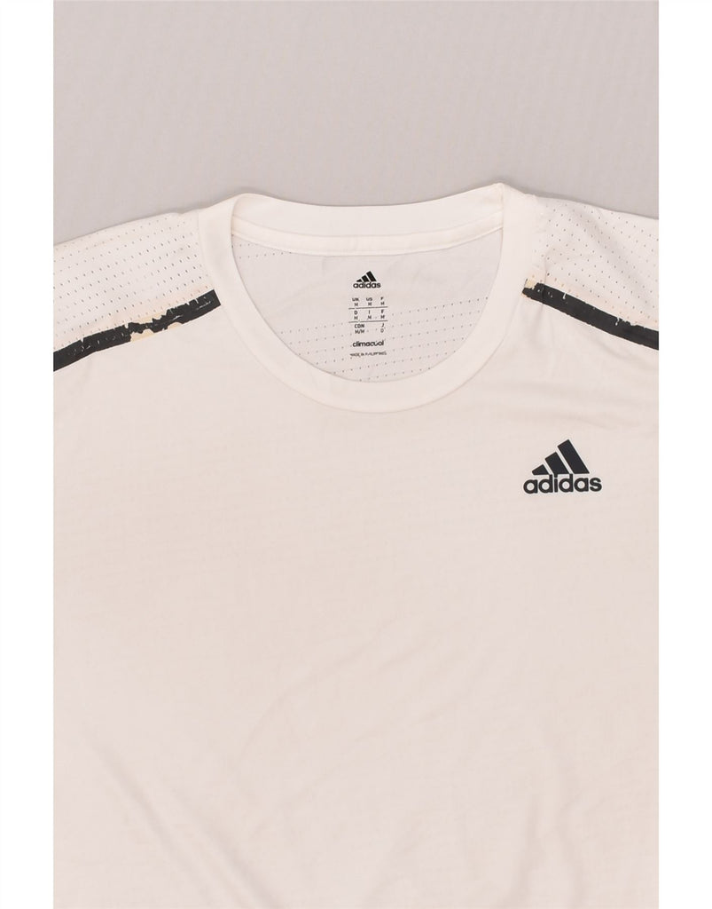 ADIDAS Mens Climacool T-Shirt Top Medium White Polyester | Vintage Adidas | Thrift | Second-Hand Adidas | Used Clothing | Messina Hembry 