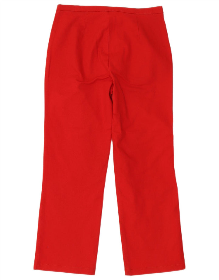 CALVIN KLEIN Womens Straight Chino Trousers W26 L25 Red