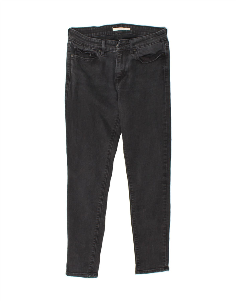 LEVI'S Womens 711 Skinny Jeans W27 L27 Black Cotton Vintage Levi's and Second-Hand Levi's from Messina Hembry 