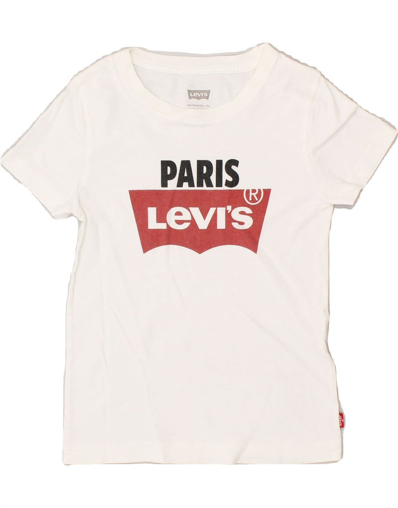 LEVI'S Boys Graphic T-Shirt Top 3-4 Years White | Vintage Levi's | Thrift | Second-Hand Levi's | Used Clothing | Messina Hembry 