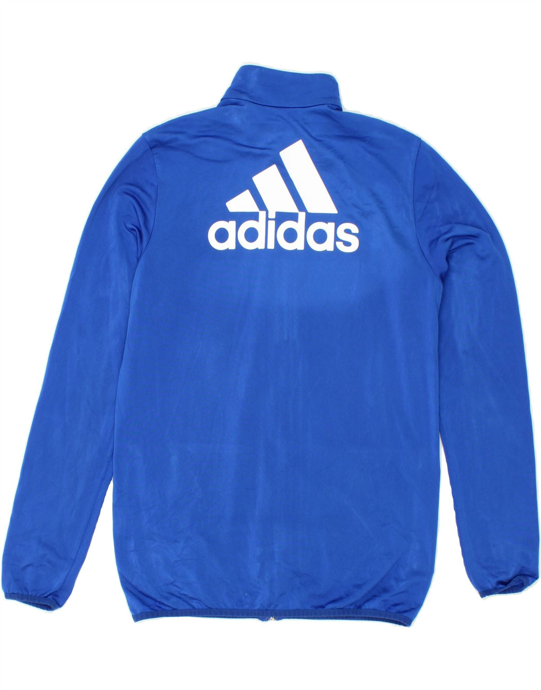 ADIDAS Boys Graphic Tracksuit Top Jacket 15-16 Years Blue Polyester Vintage Adidas and Second-Hand Adidas from Messina Hembry 
