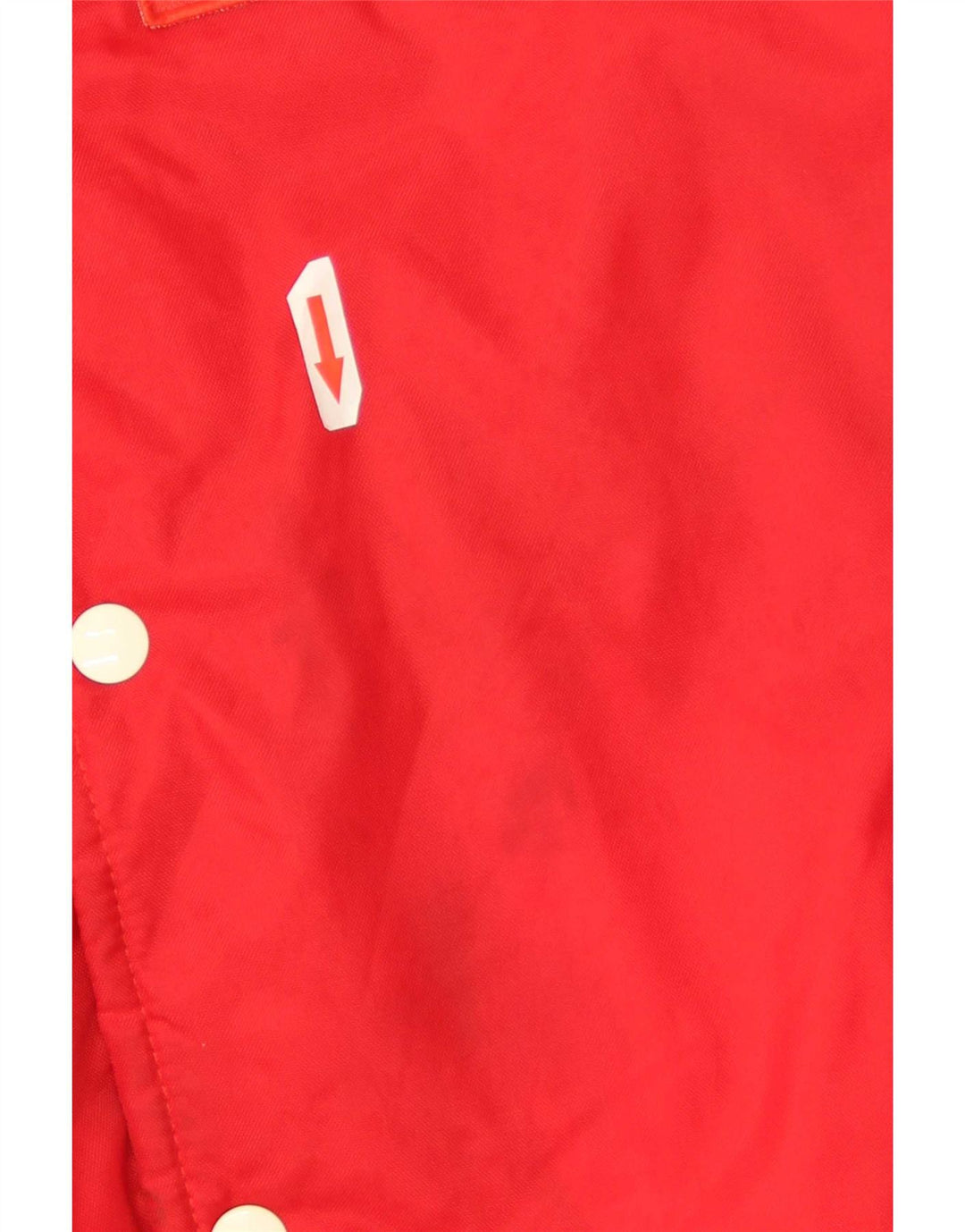 Vintage Mens Graphic Varsity Jacket UK 38 Medium Red Polyamide
