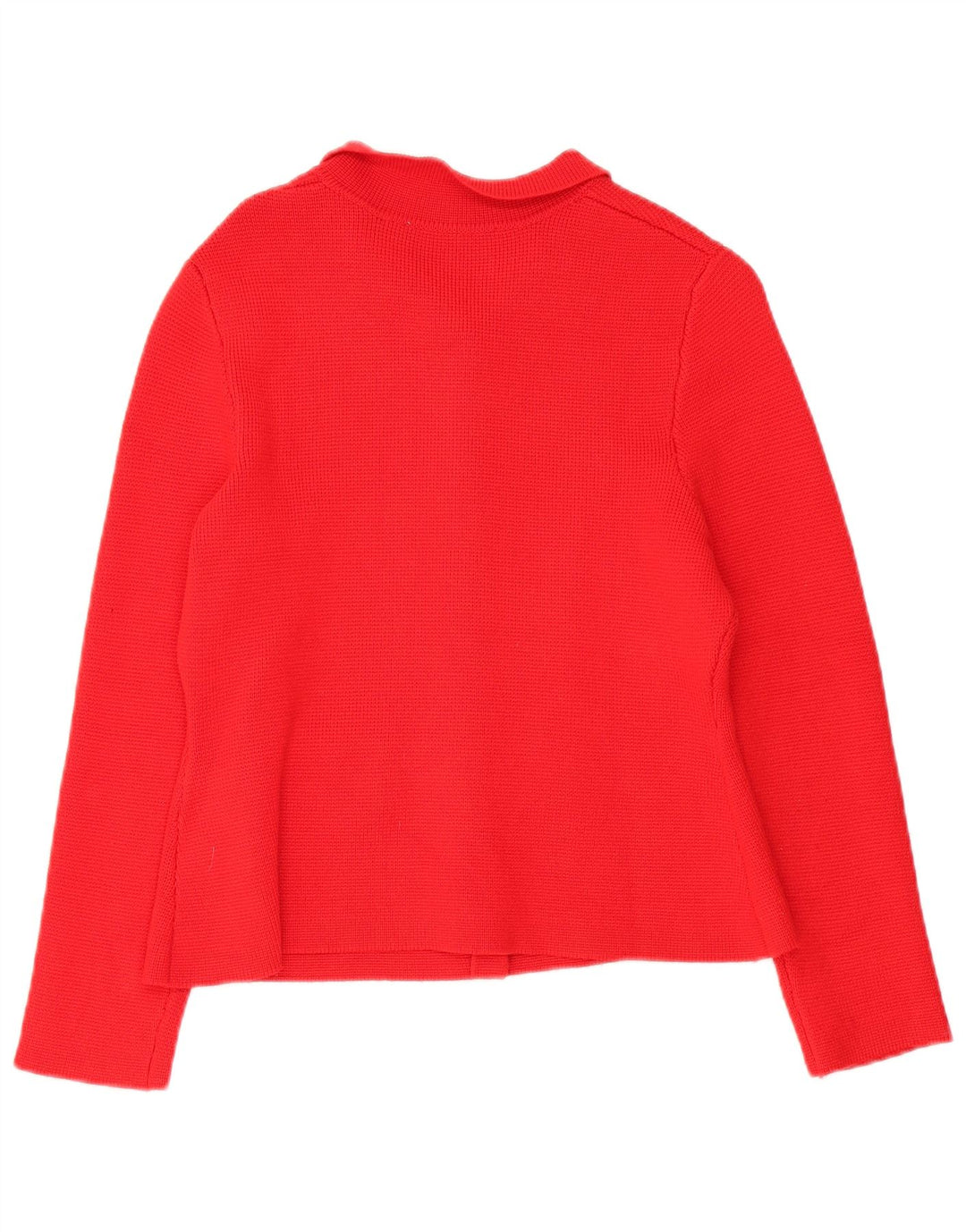 Zara Womens Cardigan Sweater UK 14 Medium Red Viscose