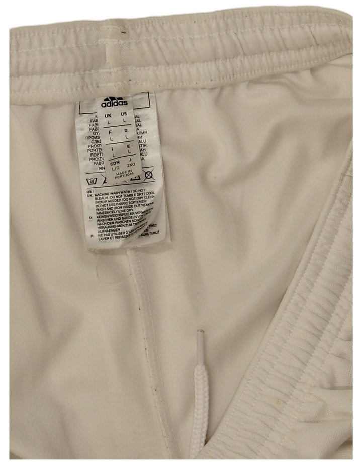 Adidas Mens Aeroready Sport Shorts Large  White Polyester