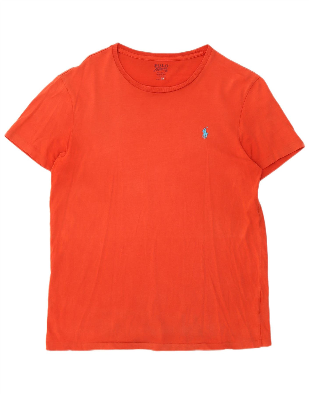 Polo Ralph Lauren Mens T-Shirt Top Medium Orange Cotton