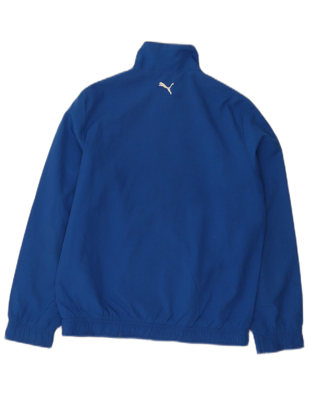 Puma Boys Graphic Tracksuit Top Jacket 9-10 Years Blue Polyester