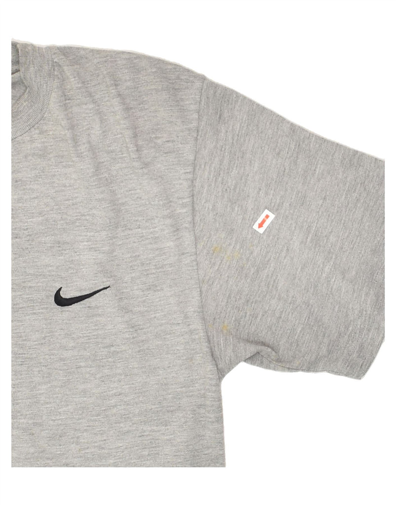 NIKE Mens T-Shirt Top Medium Grey Cotton | Vintage Nike | Thrift | Second-Hand Nike | Used Clothing | Messina Hembry 