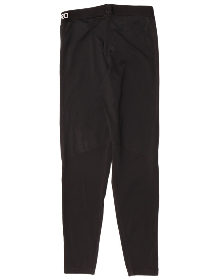 Nike Womens Graphic Leggings UK 14 Large Black Polyester