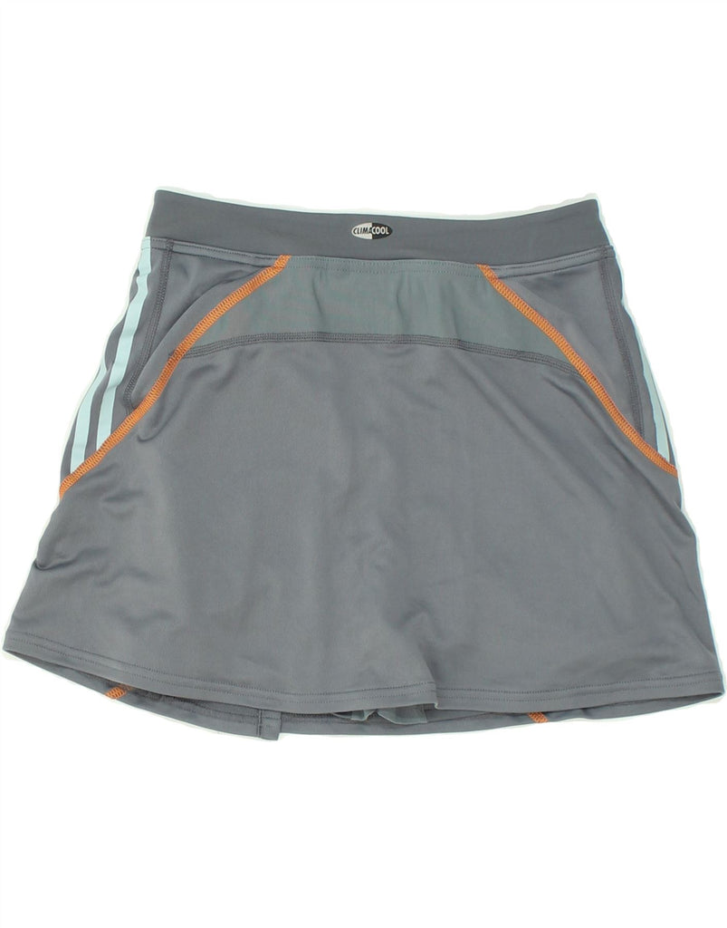 ADIDAS Womens Skort UK 10 Small Grey Nylon | Vintage Adidas | Thrift | Second-Hand Adidas | Used Clothing | Messina Hembry 