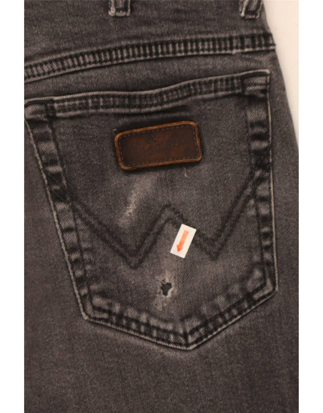Wrangler Mens Texas Stretch Straight Jeans W33 L34 Grey Cotton