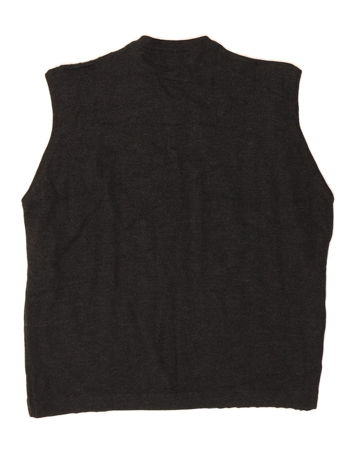 PIERRE CARDIN Womens Vest Tank Top US 6 Medium Grey Acrylic Vintage Pierre Cardin and Second-Hand Pierre Cardin from Messina Hembry 
