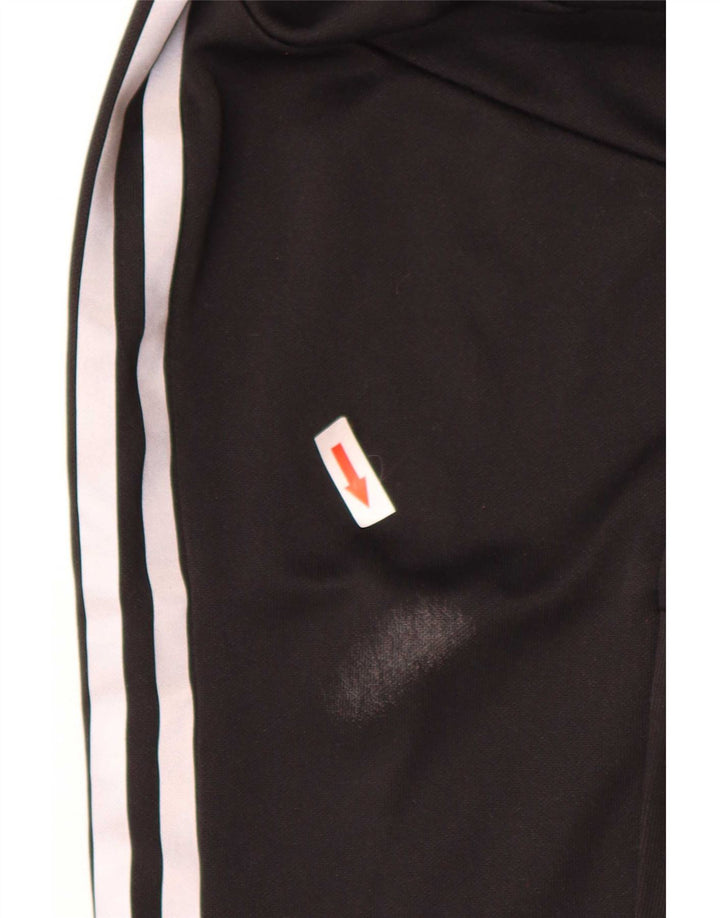 Adidas Boys Tracksuit Trousers 11-12 Years Black Polyester