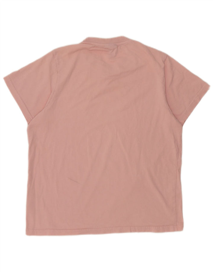 Ellesse Womens T-Shirt Top UK 14 Medium Pink Cotton