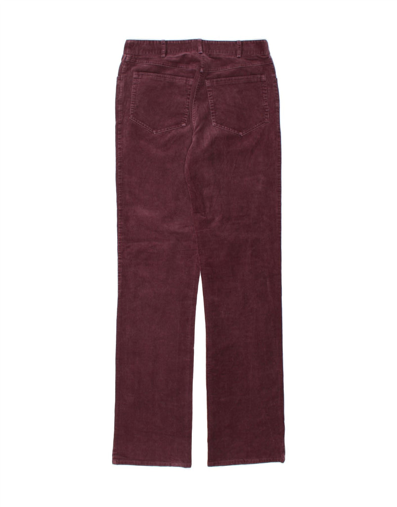 LUISA SPAGNOLI Womens Corduroy Trousers IT 42 Medium W30 L34 Purple Vintage Luisa Spagnoli and Second-Hand Luisa Spagnoli from Messina Hembry 