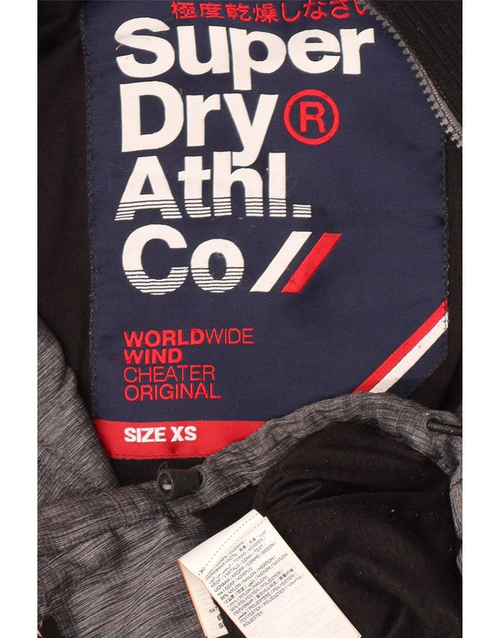 Superdry Mens Windbreaker Jacket UK 34 XS Grey Nylon