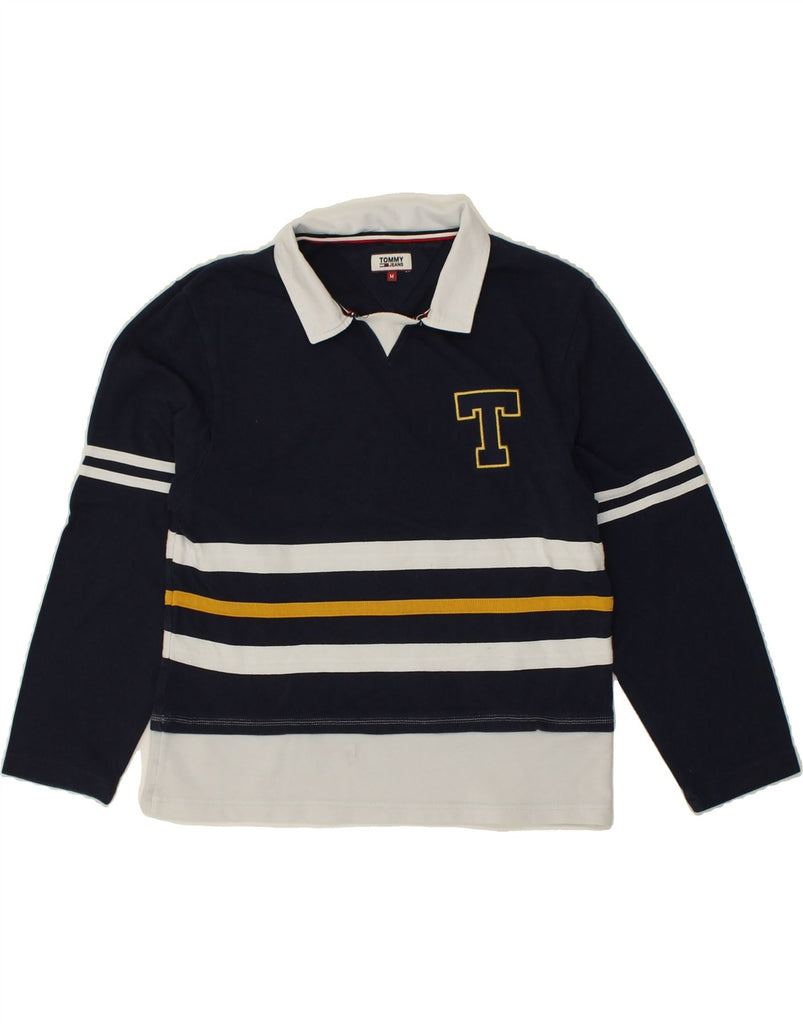 TOMMY HILFIGER Boys Polo Neck Sweatshirt Jumper 13-14 Years Medium Blue | Vintage Tommy Hilfiger | Thrift | Second-Hand Tommy Hilfiger | Used Clothing | Messina Hembry 