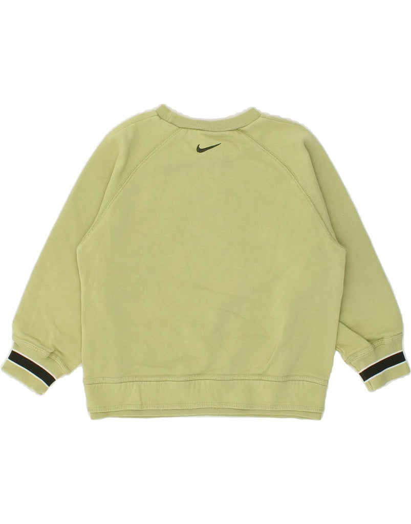 NIKE Boys Graphic Sweatshirt Jumper 5-6 Years Medium Green Cotton | Vintage Nike | Thrift | Second-Hand Nike | Used Clothing | Messina Hembry 