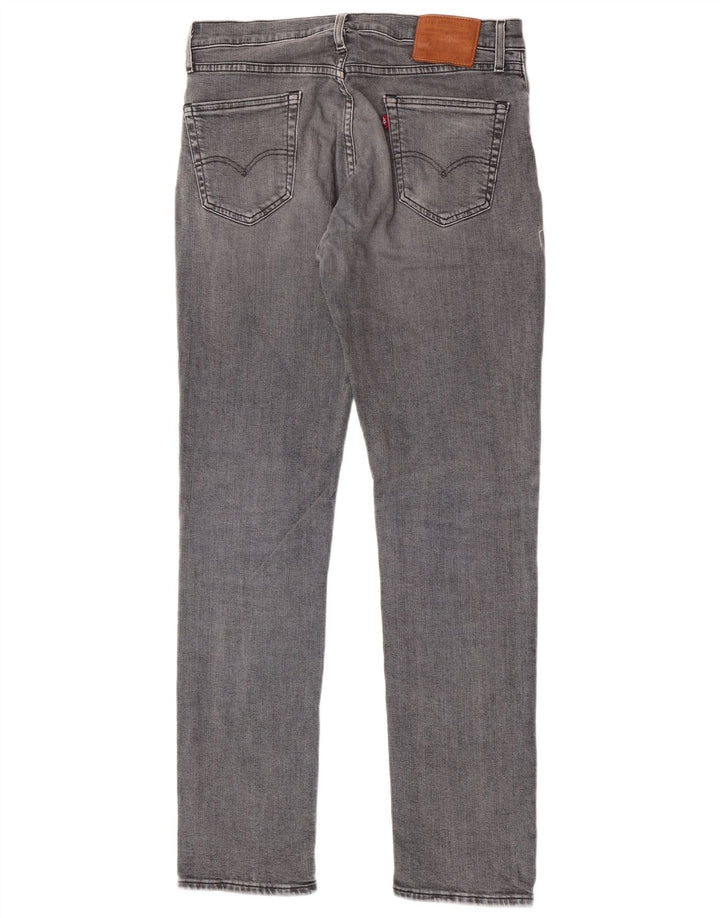 Levi's Mens 511 Slim Jeans W34 L34 Grey Cotton
