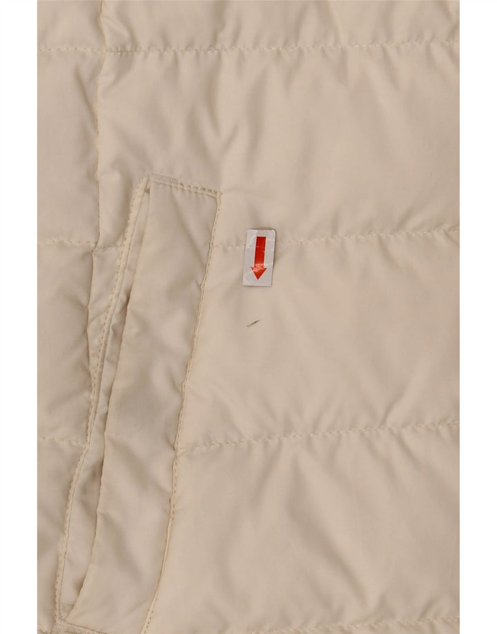 Tommy Hilfiger Mens Padded Jacket UK 36 Small Off White Polyester