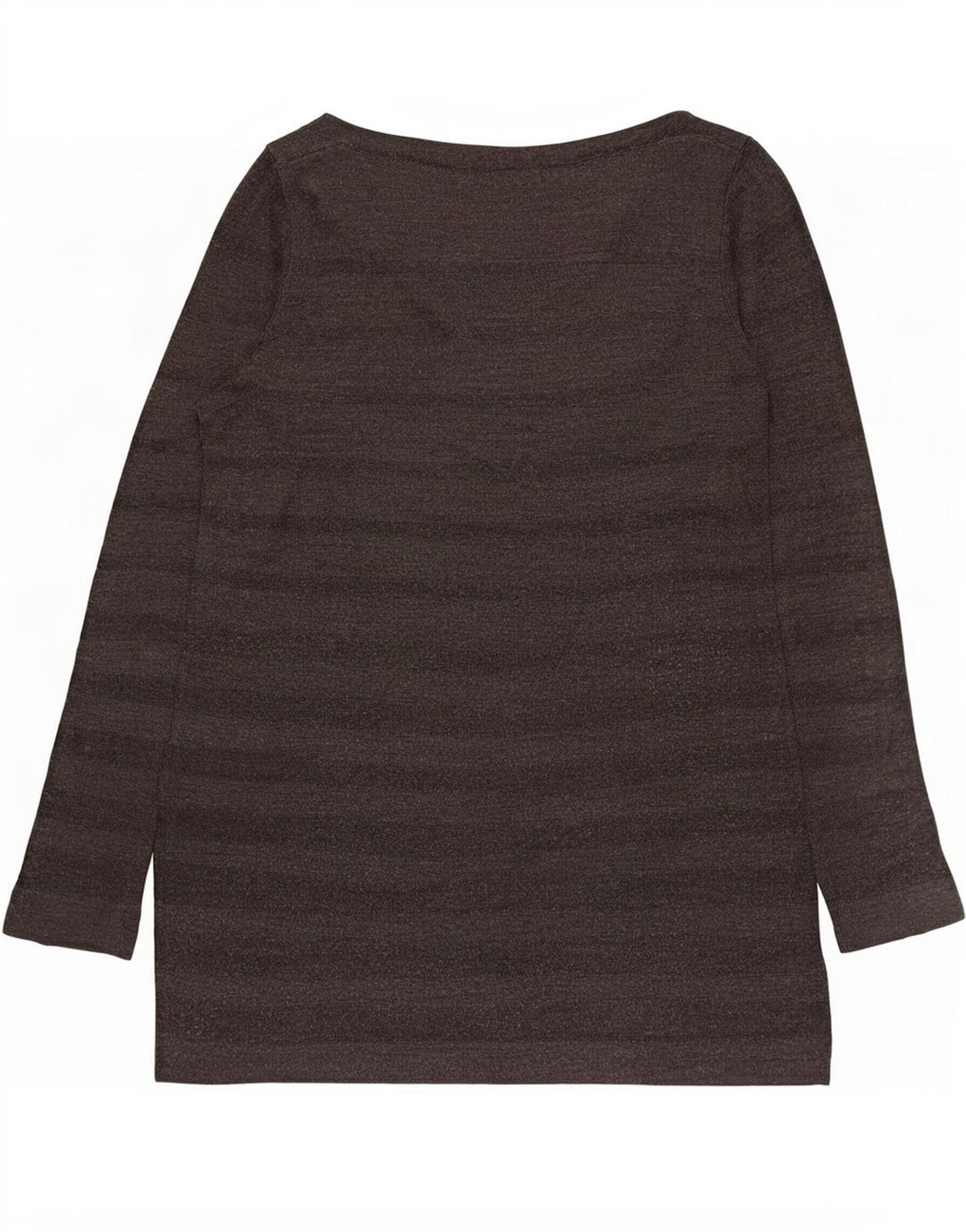 Marks & Spencer Womens Long Sleeve Tunic Top UK 12 Medium Grey Striped