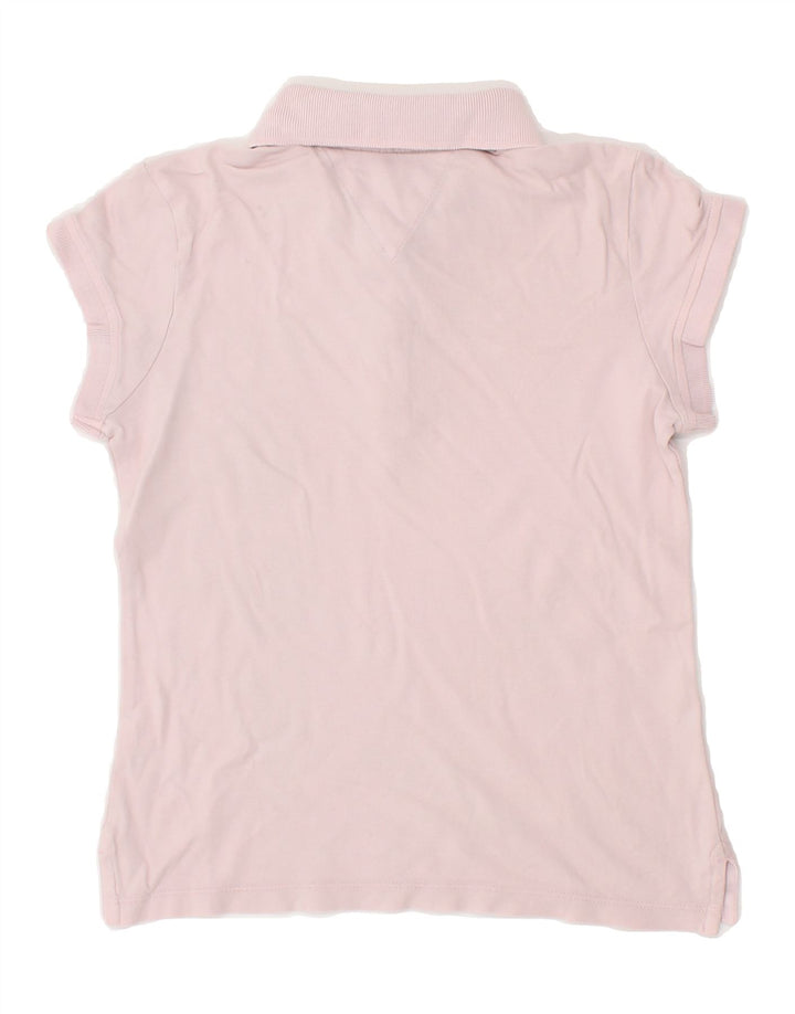 TOMMY HILFIGER Girls Polo Shirt 8-9 Years Medium Pink Vintage Tommy Hilfiger and Second-Hand Tommy Hilfiger from Messina Hembry 