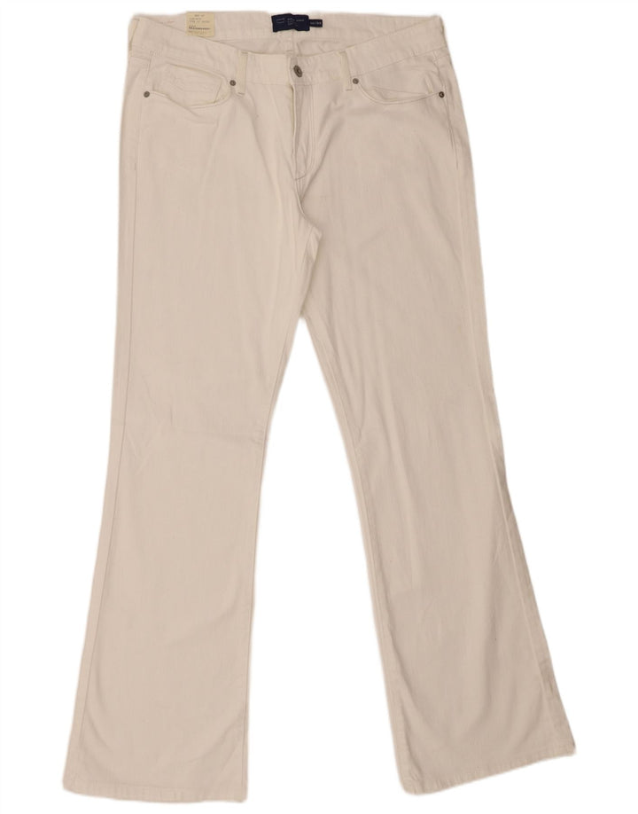Levi's Womens Slight Curve Bootcut Jeans US 16 2XL W36 L33 White Cotton
