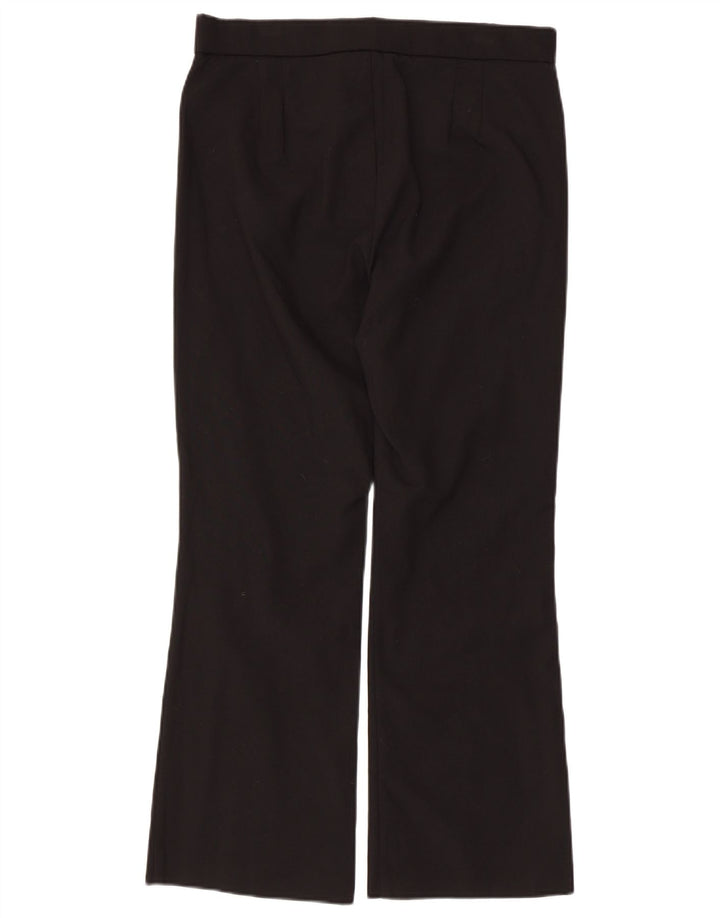 Zara Womens Regular Straight Casual Trousers Large W32 L26 Black