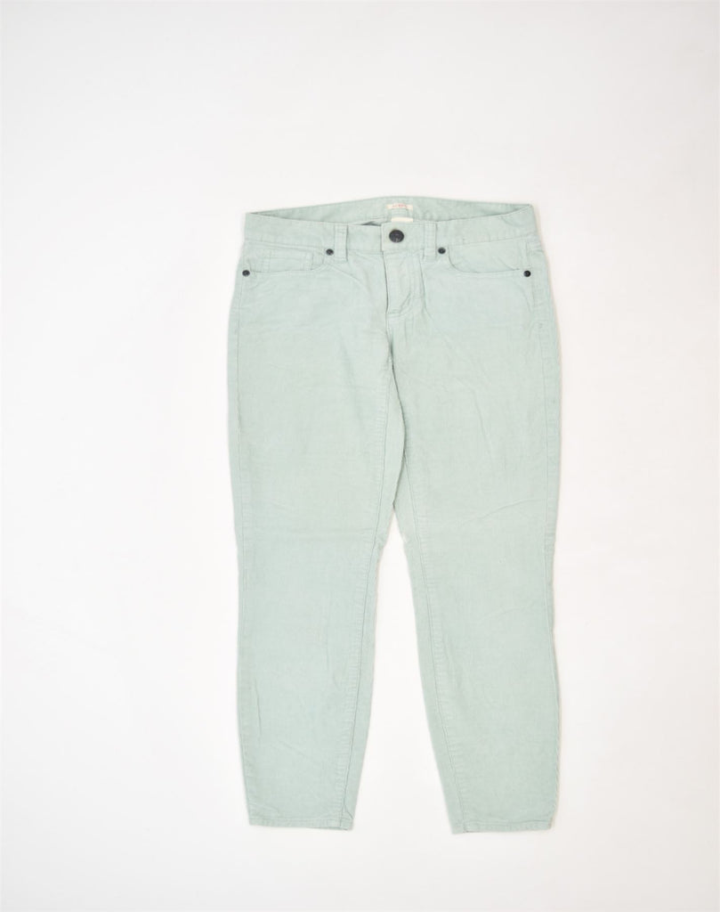 J. CREW Womens Toothpick Tapered Corduroy Trousers W26 L28 Turquoise | Vintage | Thrift | Second-Hand | Used Clothing | Messina Hembry 