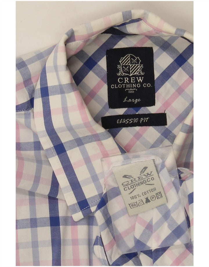 Crew Clothing Mens Classic Fit Shirt Large Multicoloured Check Cotton