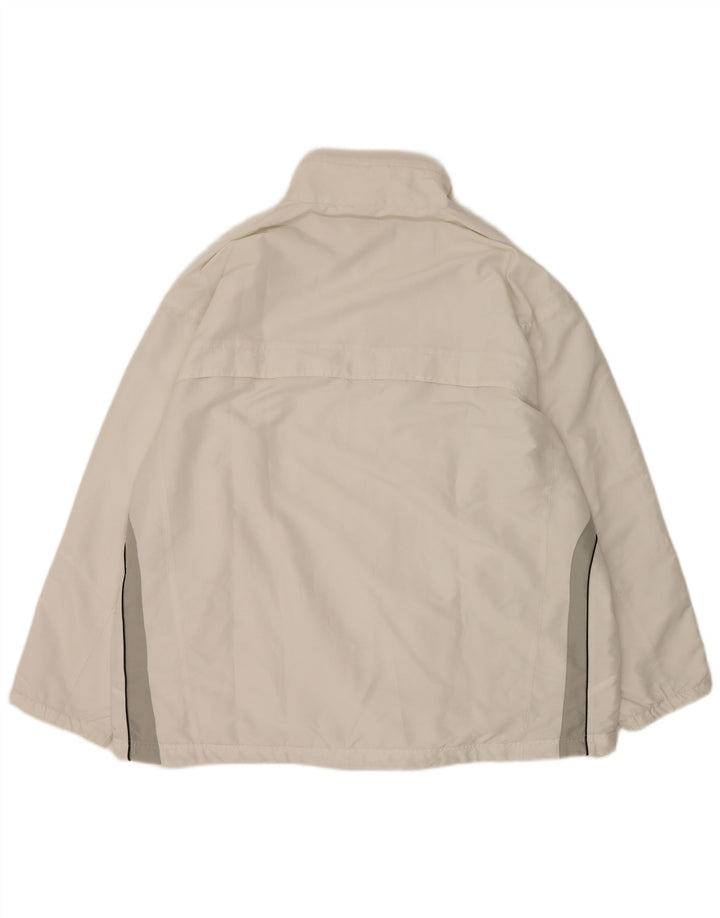 Domyos Mens Tracksuit Top Jacket 2XL White Colourblock Polyester
