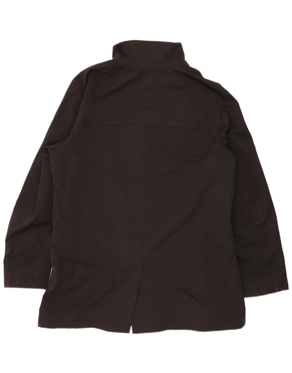 Hugo Boss Mens Overcoat EU 56 3XL Black Polyester