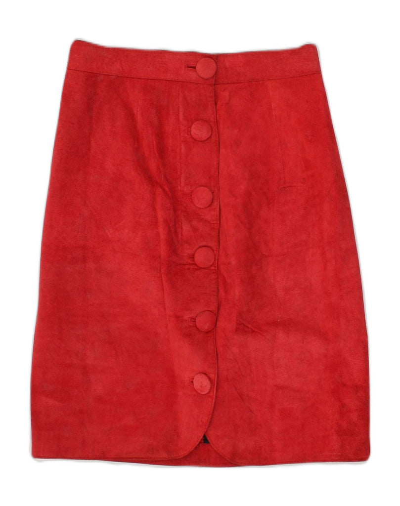 VINTAGE Womens Midi Skirt W26 Small Red | Vintage Vintage | Thrift | Second-Hand Vintage | Used Clothing | Messina Hembry 