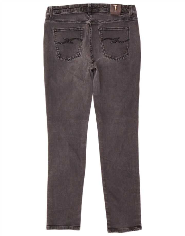 Trussardi Womens Skinny Jeans W32 L29 Grey Cotton