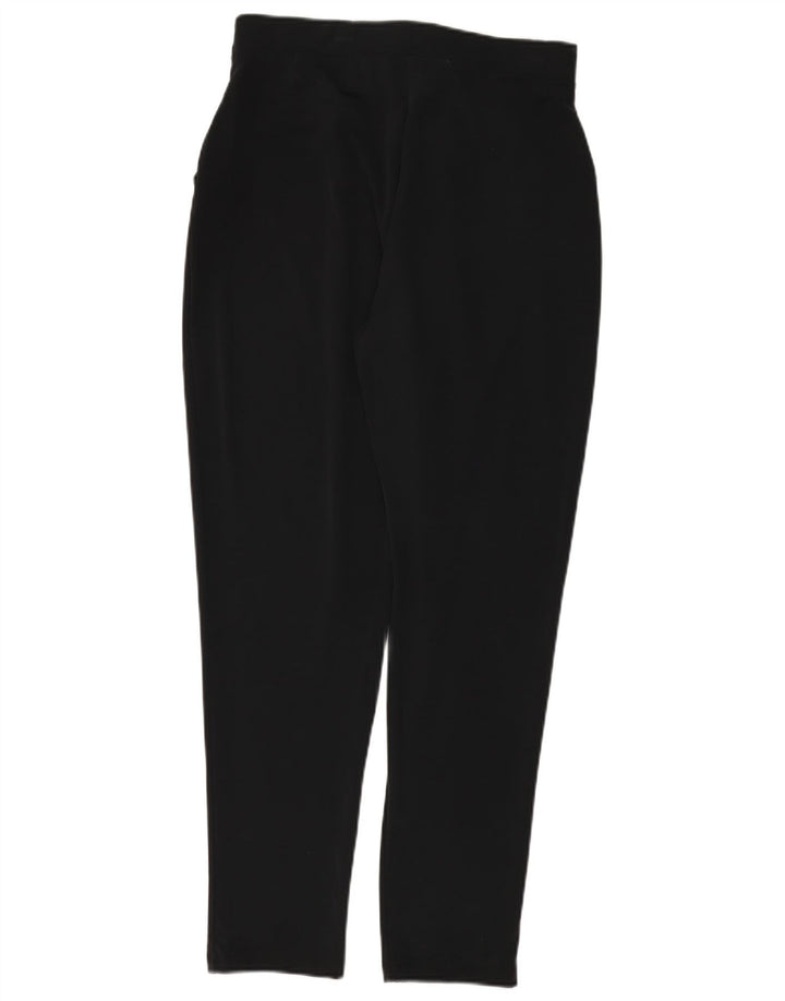 Marks & Spencer Womens Pegged Chino Trousers UK 12 Medium W30 L31 Black