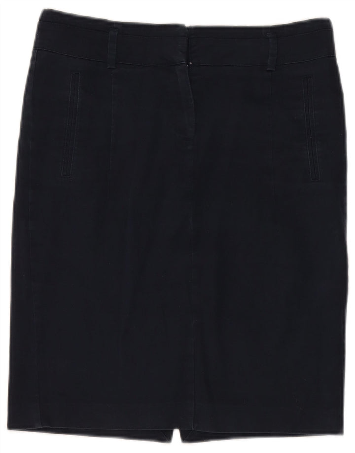 Zara Womens Pencil Skirt Large W30  Navy Blue
