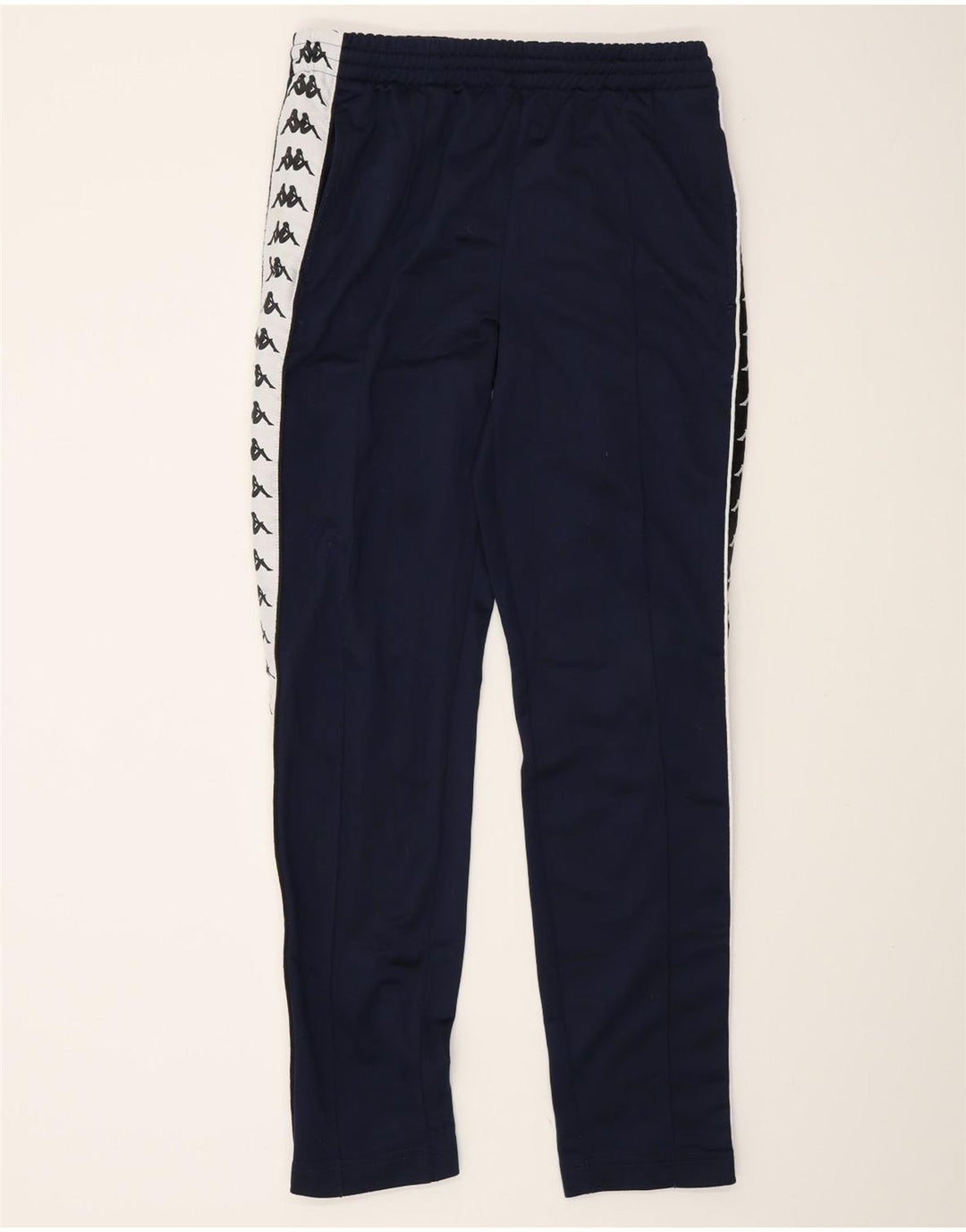Kappa Mens Graphic Tracksuit Trousers Small Navy Blue Colourblock