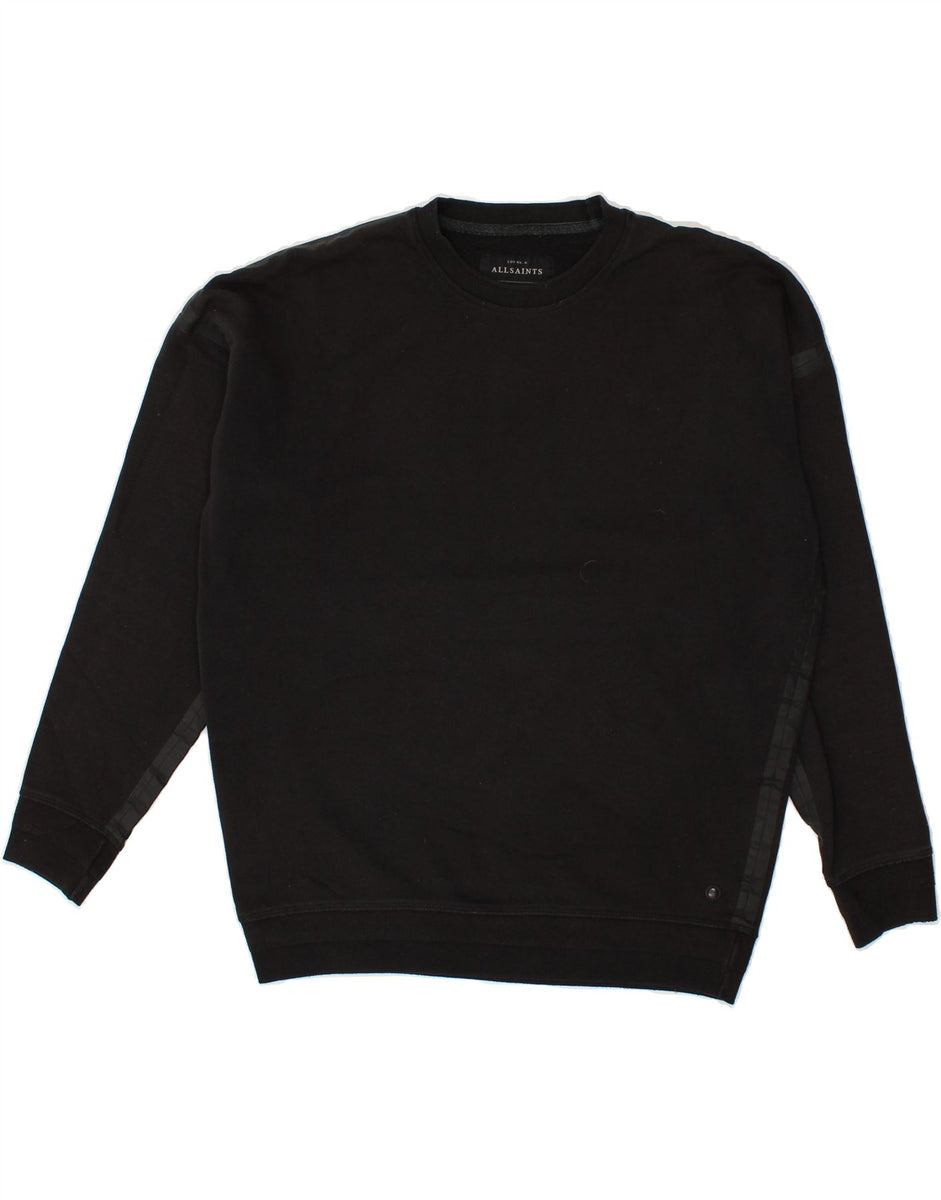 ALL SAINTS Mens Sweatshirt Jumper Small Black Cotton | Vintage & Second ...