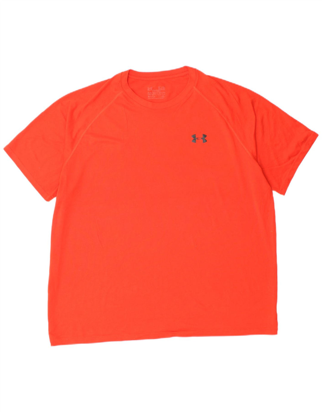 UNDER ARMOUR Mens T-Shirt Top XL Orange Polyester