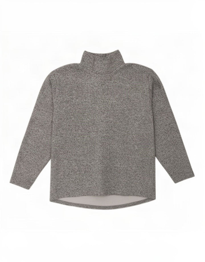 Zara Womens Oversized Top Long Sleeve UK 10 Small Grey