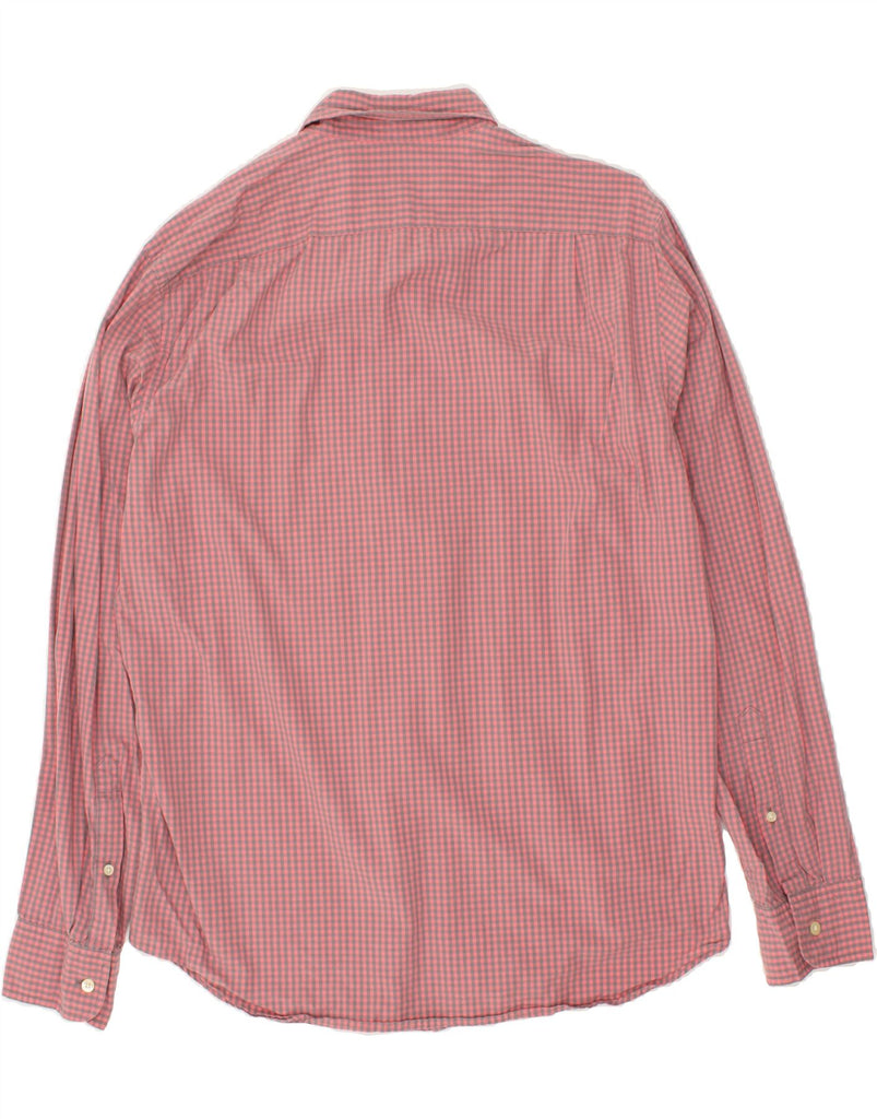 J. CREW Mens Shirt Large Pink Gingham Cotton | Vintage J. Crew | Thrift | Second-Hand J. Crew | Used Clothing | Messina Hembry 