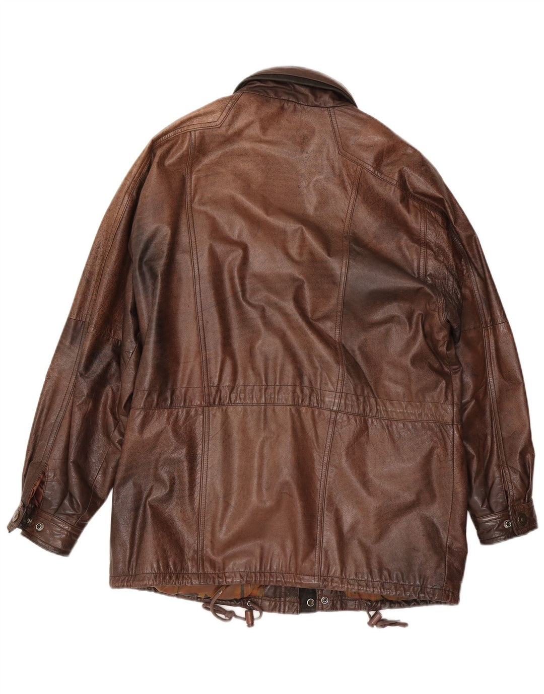 Vintage Mens Leather Jacket IT 50 Large Brown
