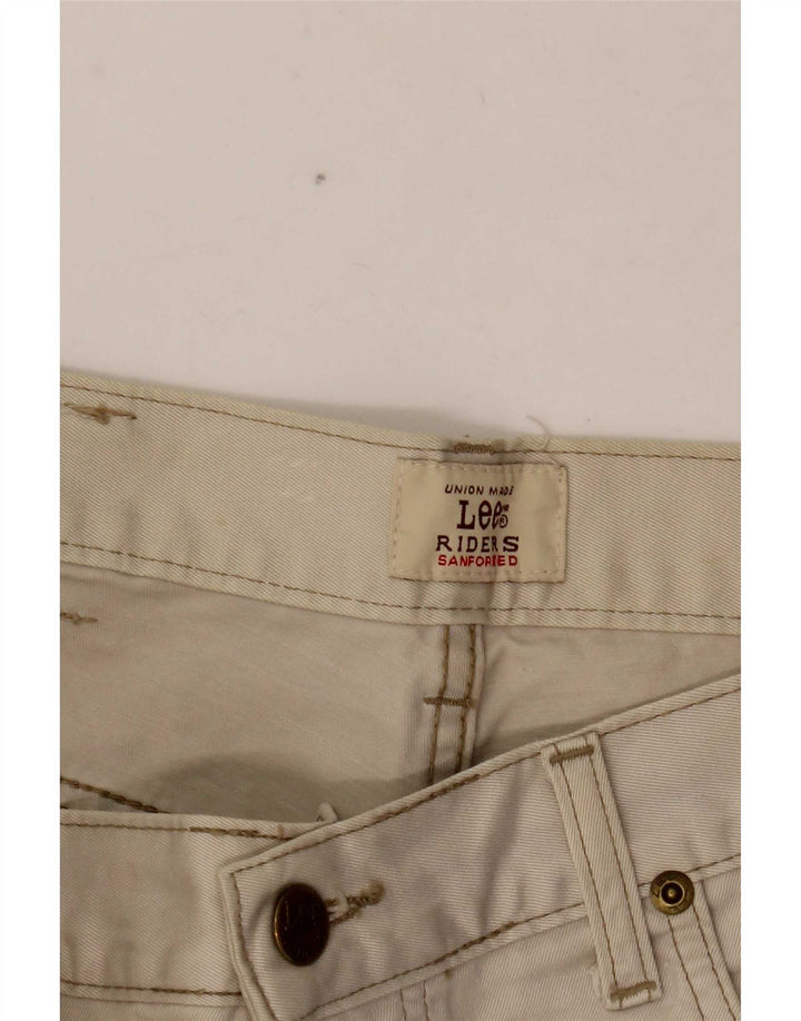 Lee Mens Chicago Straight Jeans W32 L27 Off White Cotton