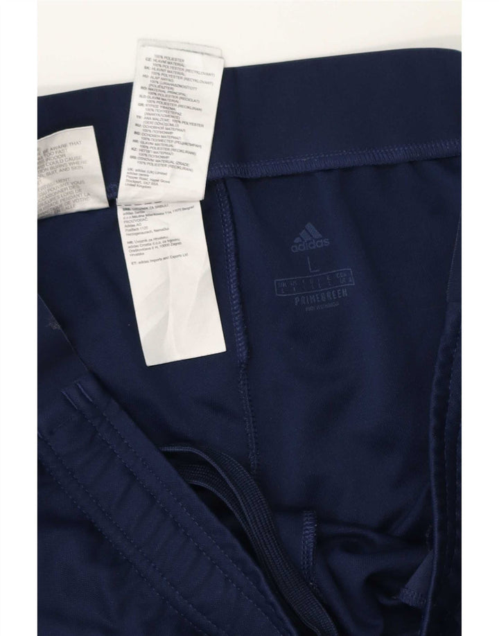 Adidas Mens Aeroready Tracksuit Trousers Large Navy Blue Polyester