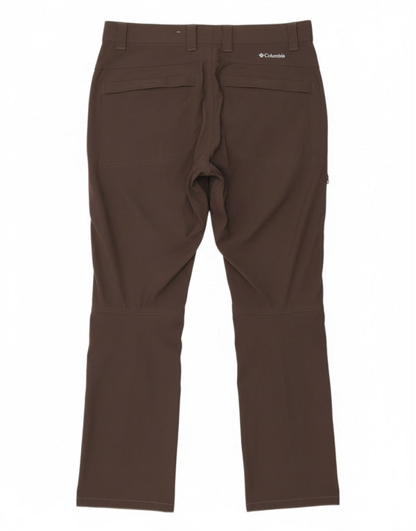 Columbia Mens Omni-Shield Straight Cargo Trousers W34 L32 Brown Nylon