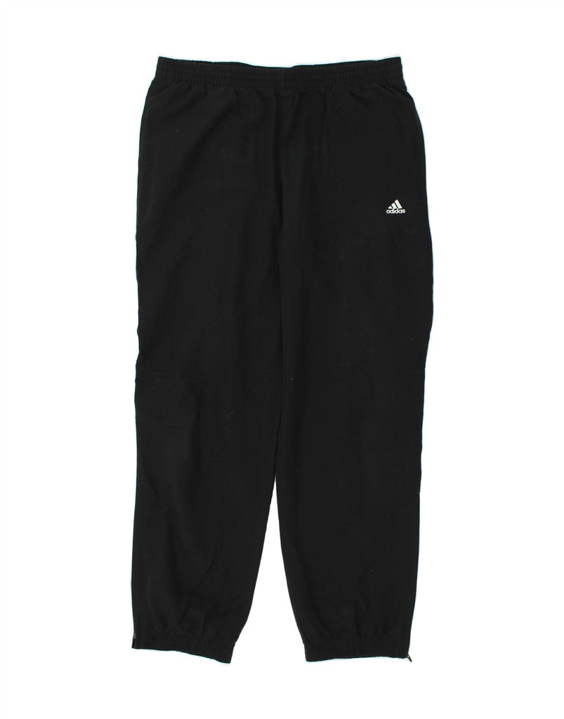 ADIDAS Mens Climalite Tracksuit Trousers Joggers Large Black Polyester | Vintage Adidas | Thrift | Second-Hand Adidas | Used Clothing | Messina Hembry 