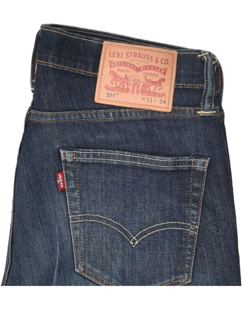 LEVI'S Mens 511 Slim Jeans W31 L30  Blue Cotton | Vintage Levi's | Thrift | Second-Hand Levi's | Used Clothing | Messina Hembry 