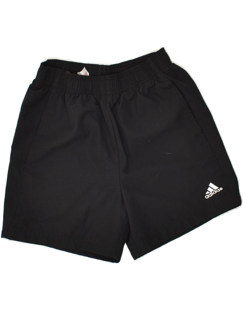 ADIDAS Boys Graphic Sport Shorts 13-14 Years Black Polyester | Vintage Adidas | Thrift | Second-Hand Adidas | Used Clothing | Messina Hembry 