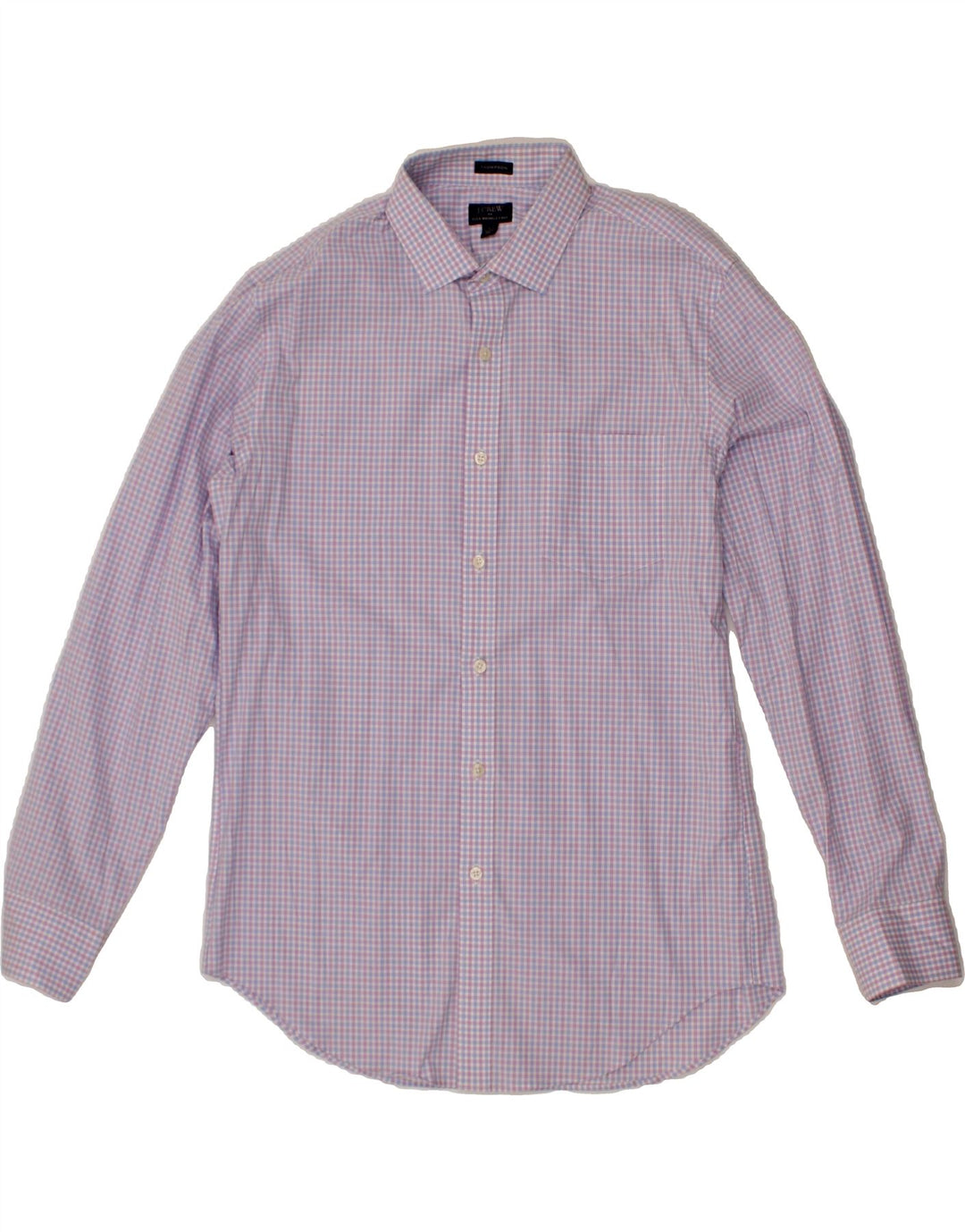 J. CREW Mens Thompson Shirt Size 16 1/2 Large Purple Check Cotton Vintage J. Crew and Second-Hand J. Crew from Messina Hembry 