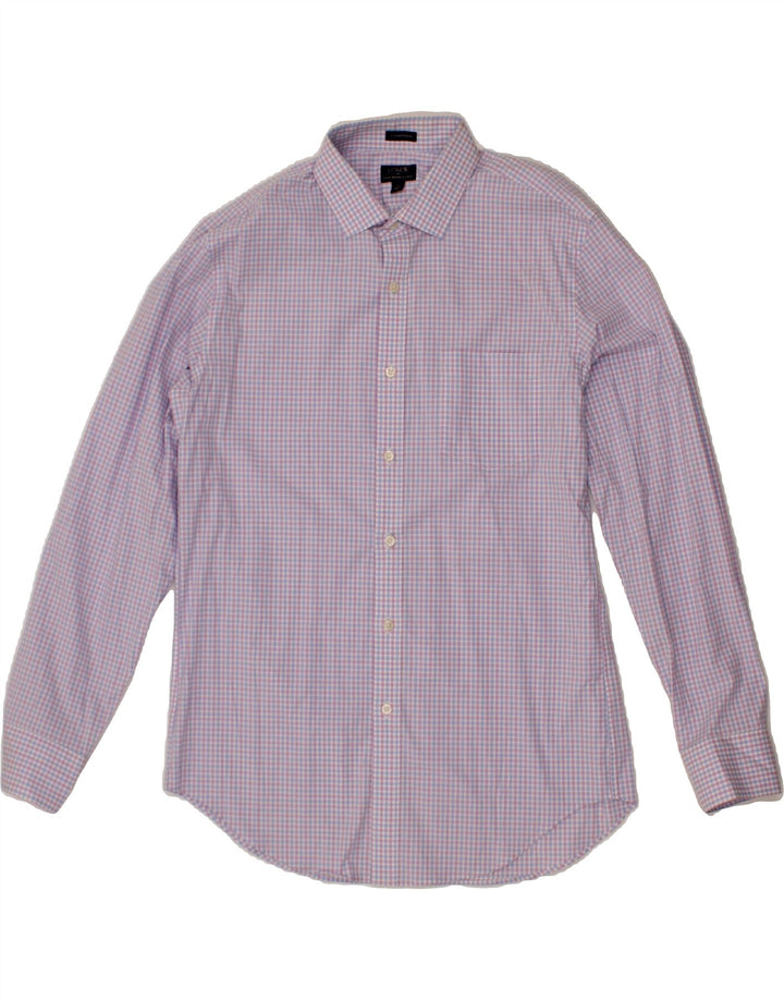 J. CREW Mens Thompson Shirt Size 16 1/2 Large Purple Check Cotton Vintage J. Crew and Second-Hand J. Crew from Messina Hembry 